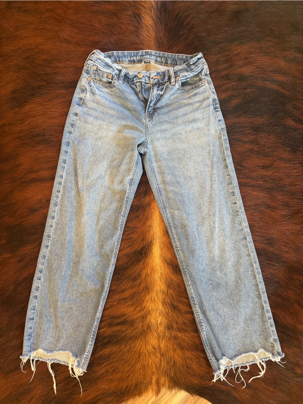 Light Wash Women's Straight Leg Jeans - American Eagle
